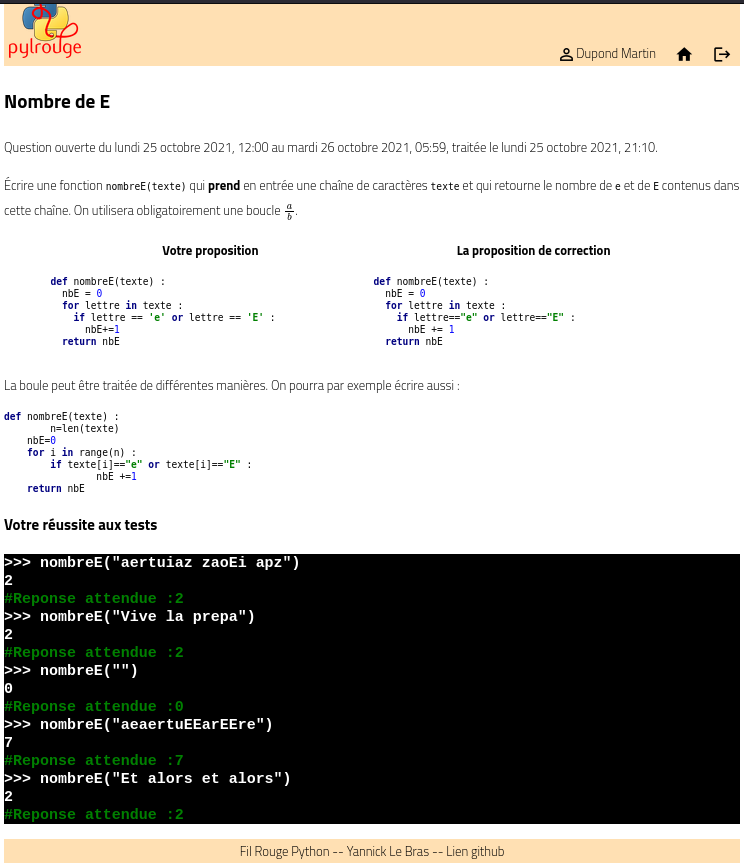 GitHub - yannicklebras/PylRouge: Réalisation d'évaluations en fil rouge ...