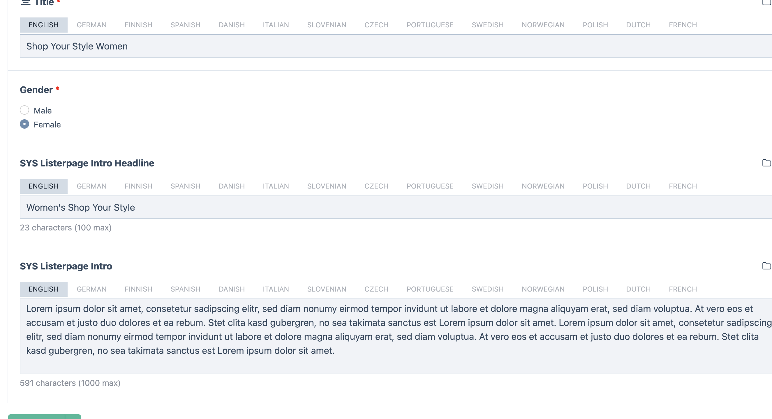 Language titles gone in the admin panel with specific user role after ...