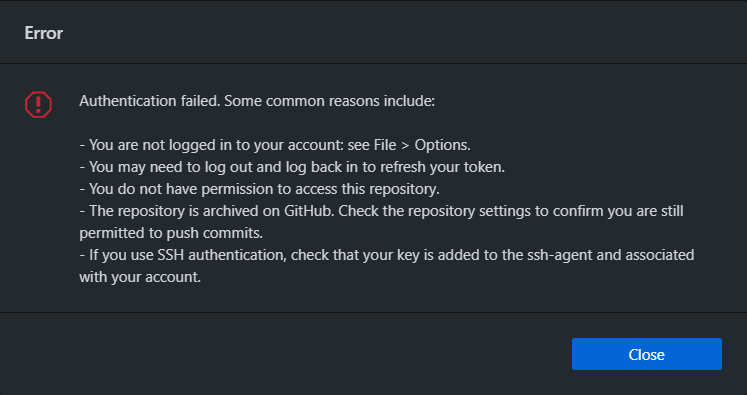 Authentication fail · Issue #9696 · desktop/desktop · GitHub
