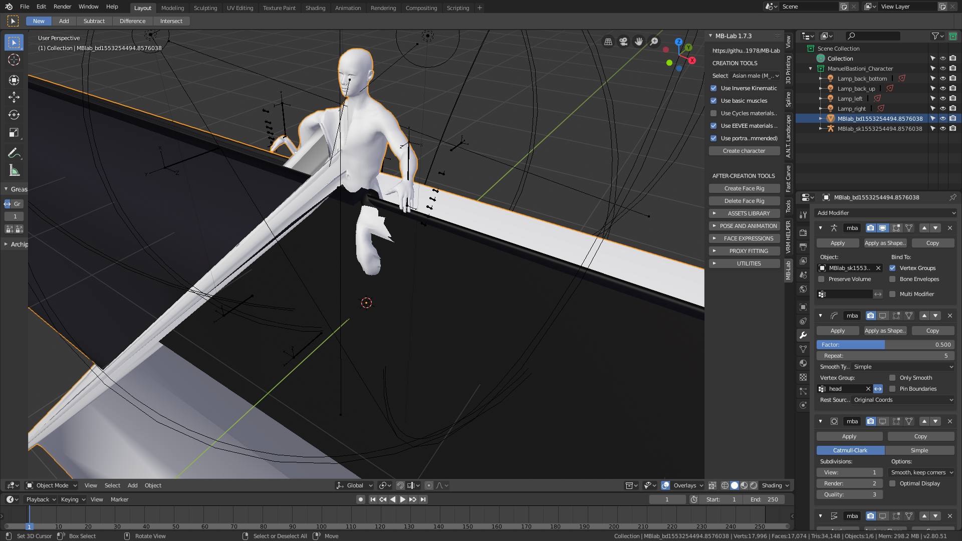 Messed up model · Issue #104 · animate1978/MB-Lab · GitHub