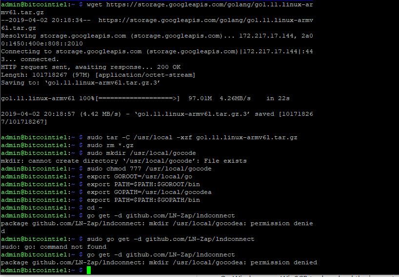 LND Connect Error while make install ( Makefile:4: recipe for target ...