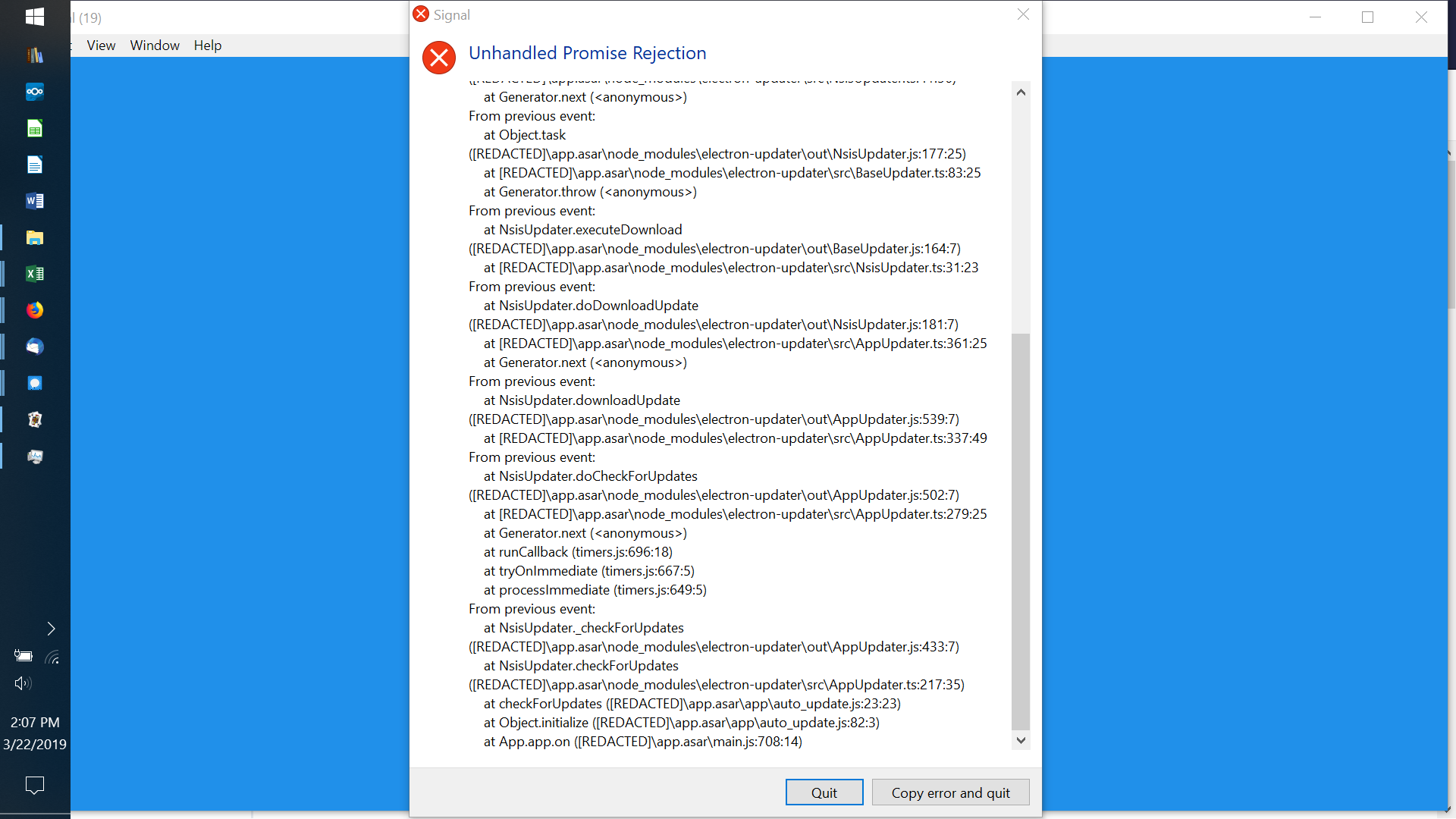 Windows: "Command failed: powershell..." when path has an apostrophe ...