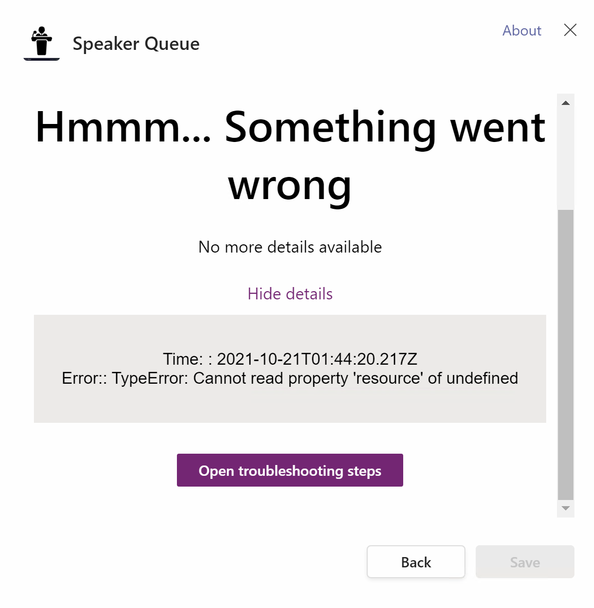 App fails to load in Teams · Issue #8 · OfficeDev/microsoft-teams-apps ...