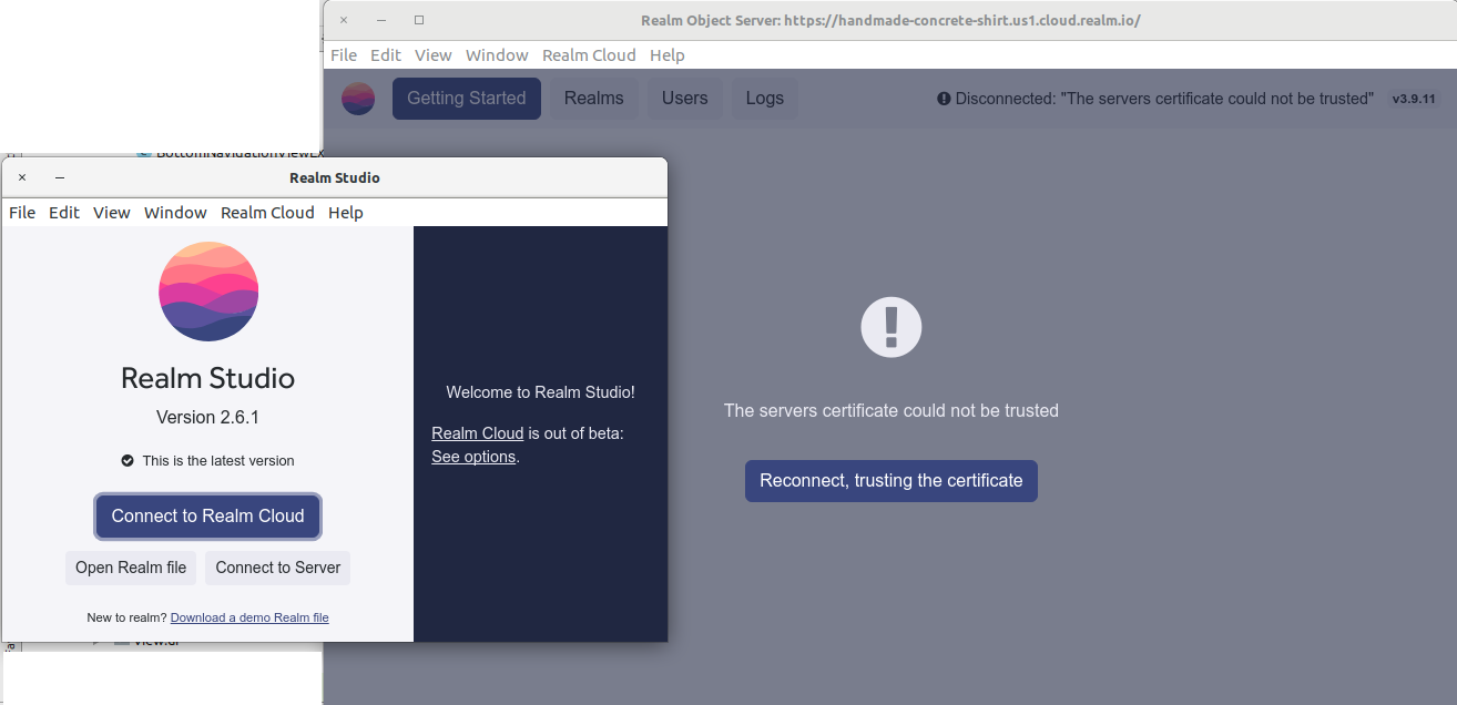 SSL handshake failed certificate verify failed · Issue 6112 · realm