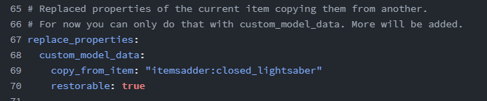replace_propertys: Add the option to replace the material of an item ...