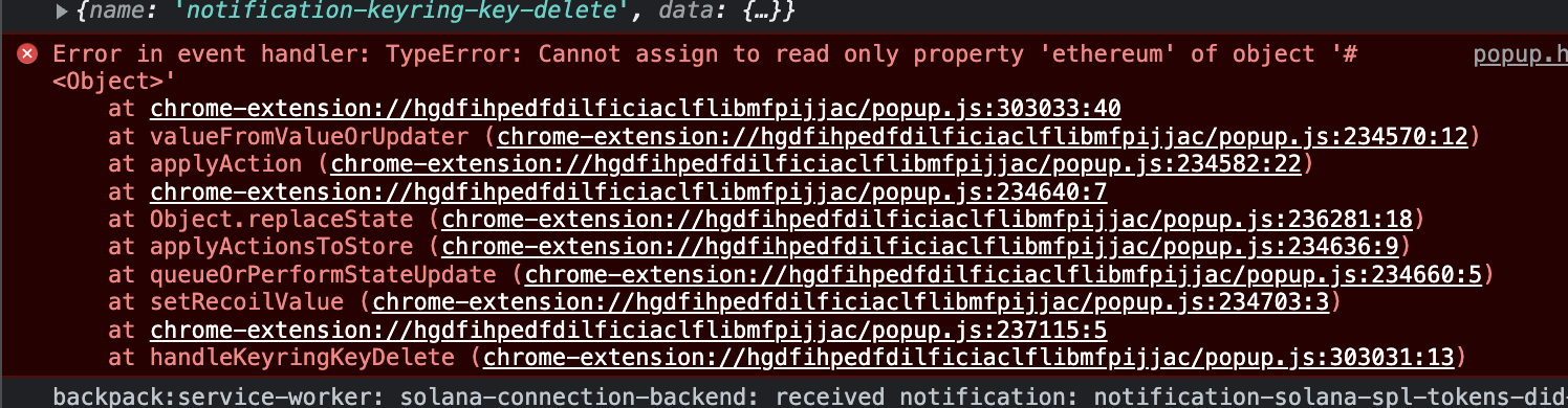 can't remove wallets · Issue #1761 · coral-xyz/backpack · GitHub