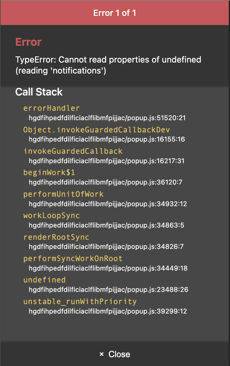 error reading notifications after first onboarding · Issue 2163