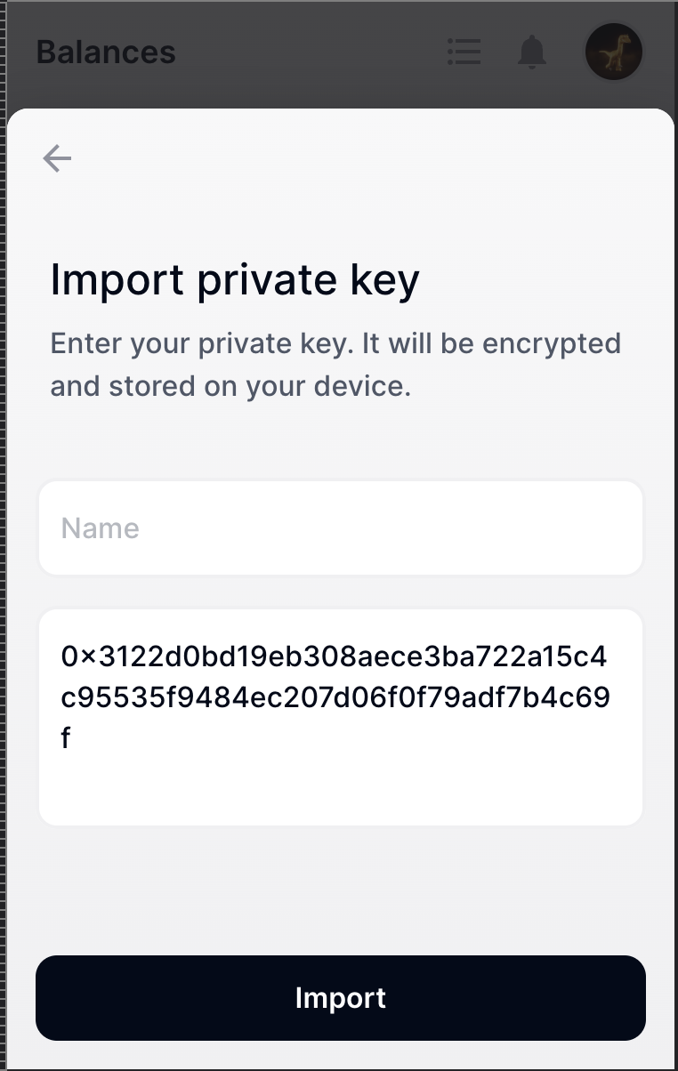 disable import private key button after import · Issue #2202 · coral ...