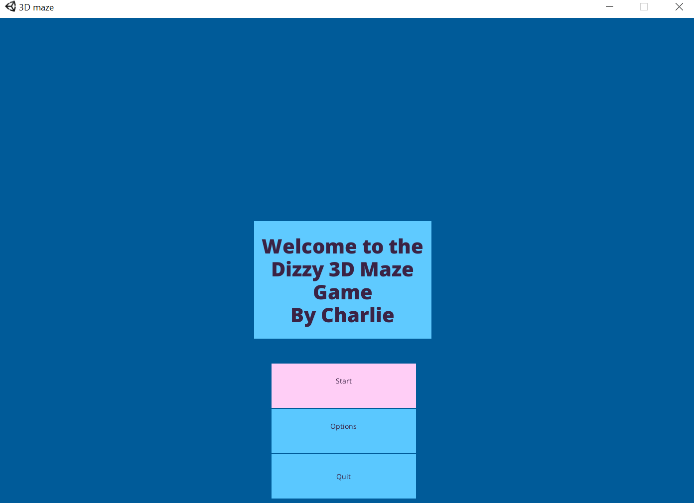 GitHub - CharlieH7/3D-Maze-Game: A 3D Maze Game Created in Unity for my ...