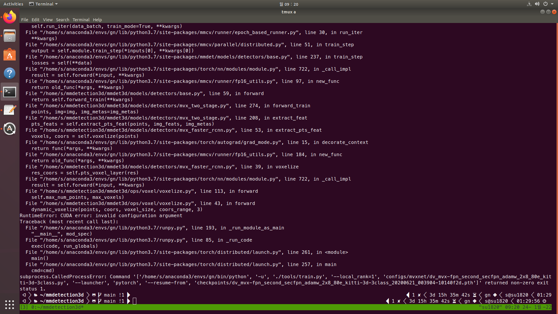 Training suddenly stopped · Issue #1191 · open-mmlab/mmdetection3d · GitHub