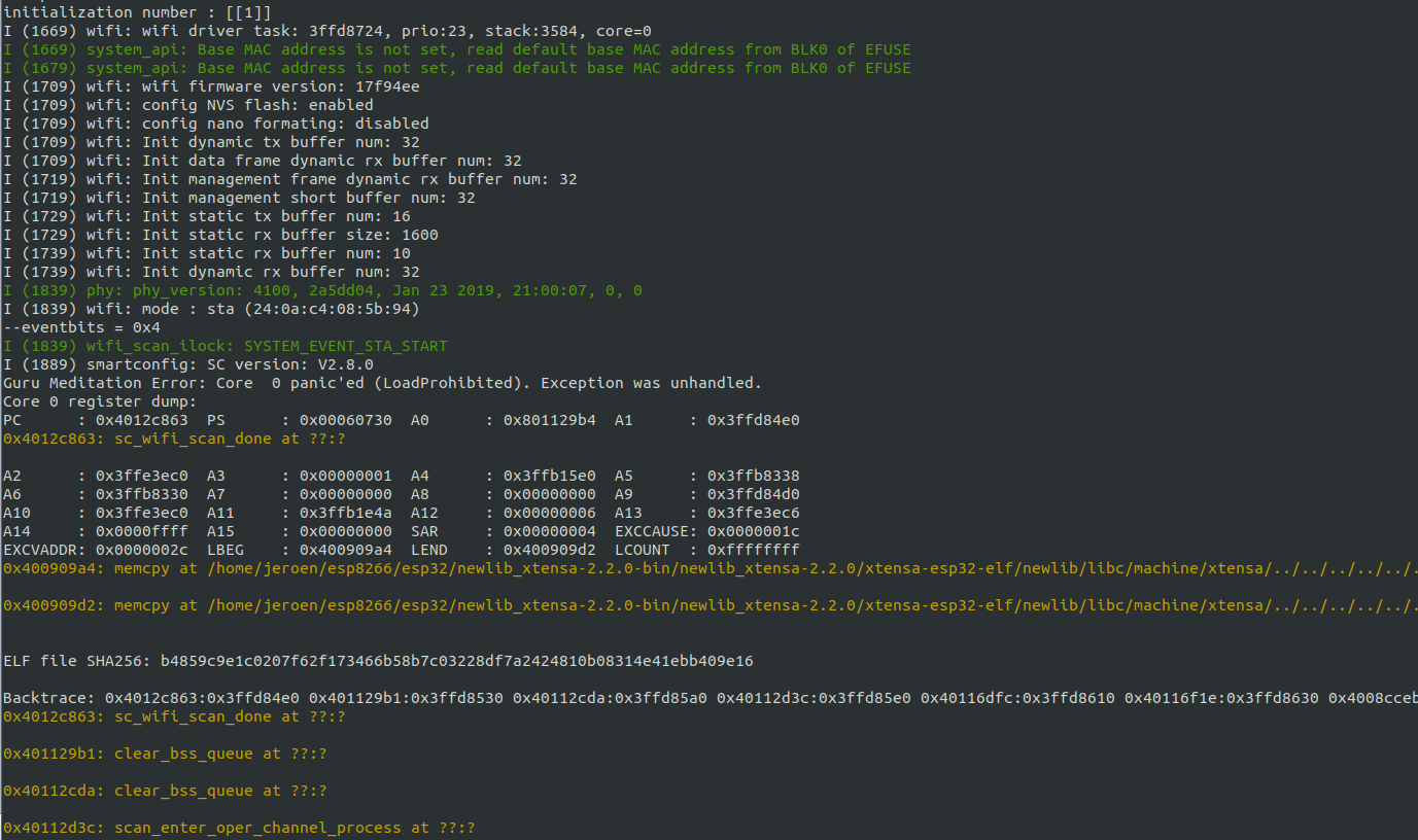 “pm_on_beacon_rx” appears during UART communication, abort() program ...