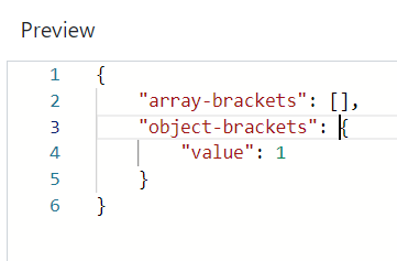 [Bug] json language matching brackets not highlighted · Issue #3626 ...