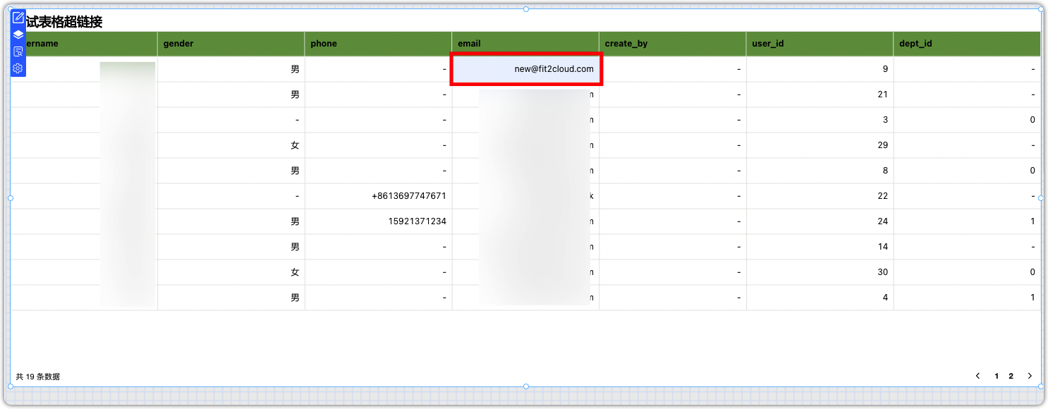 [Bug]分页明细表，字段设置跳转链接，只有第一页生效 · Issue #4494 · dataease/dataease · GitHub