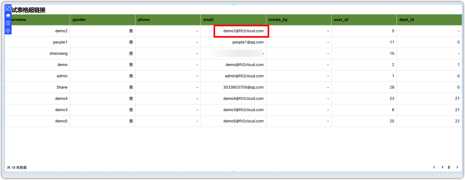 [Bug]分页明细表，字段设置跳转链接，只有第一页生效 · Issue #4494 · dataease/dataease · GitHub