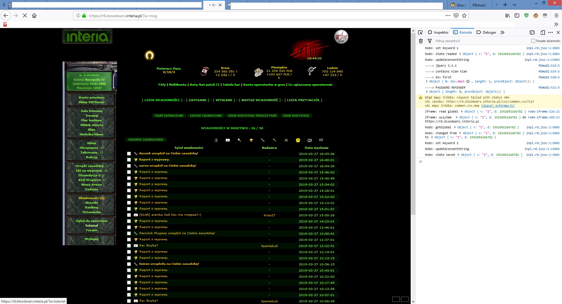 jQuery works on GM (Firefox) but not TM (Firefox/Slimjet/CentBrowser