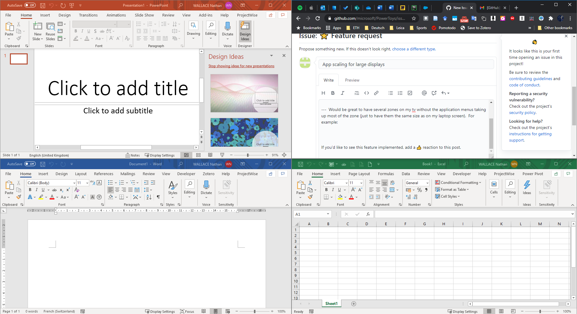 Zone based app scaling for large displays · Issue 9936 · microsoft