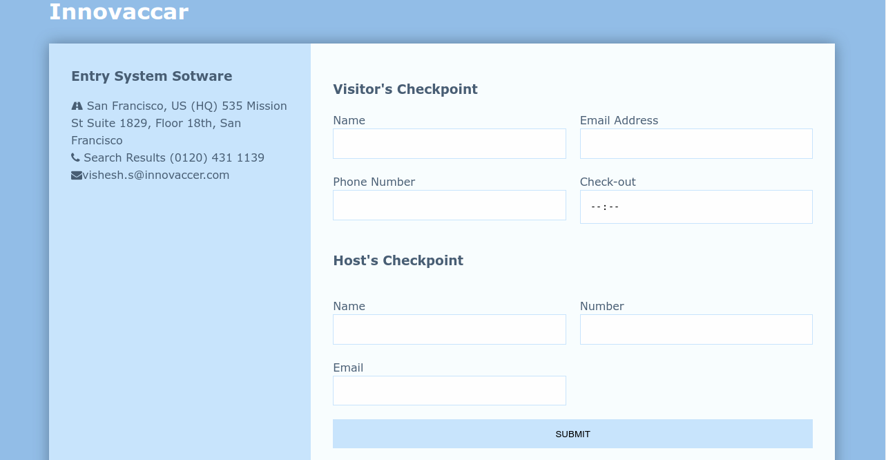 GitHub - apshada/Visitor-Checkpoint: Entry Management Software