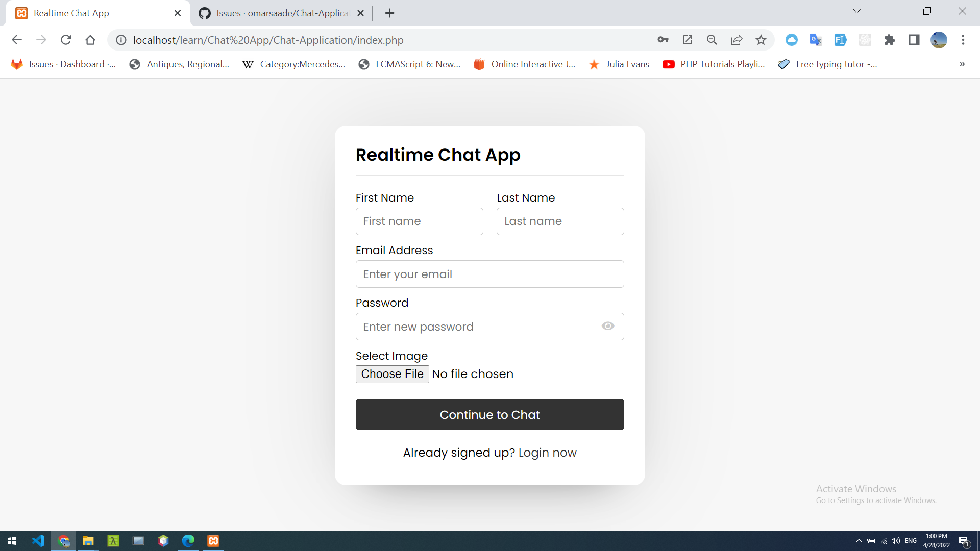 GitHub - omarsaade/React-Concept: Chat Web Application using PHP with ...