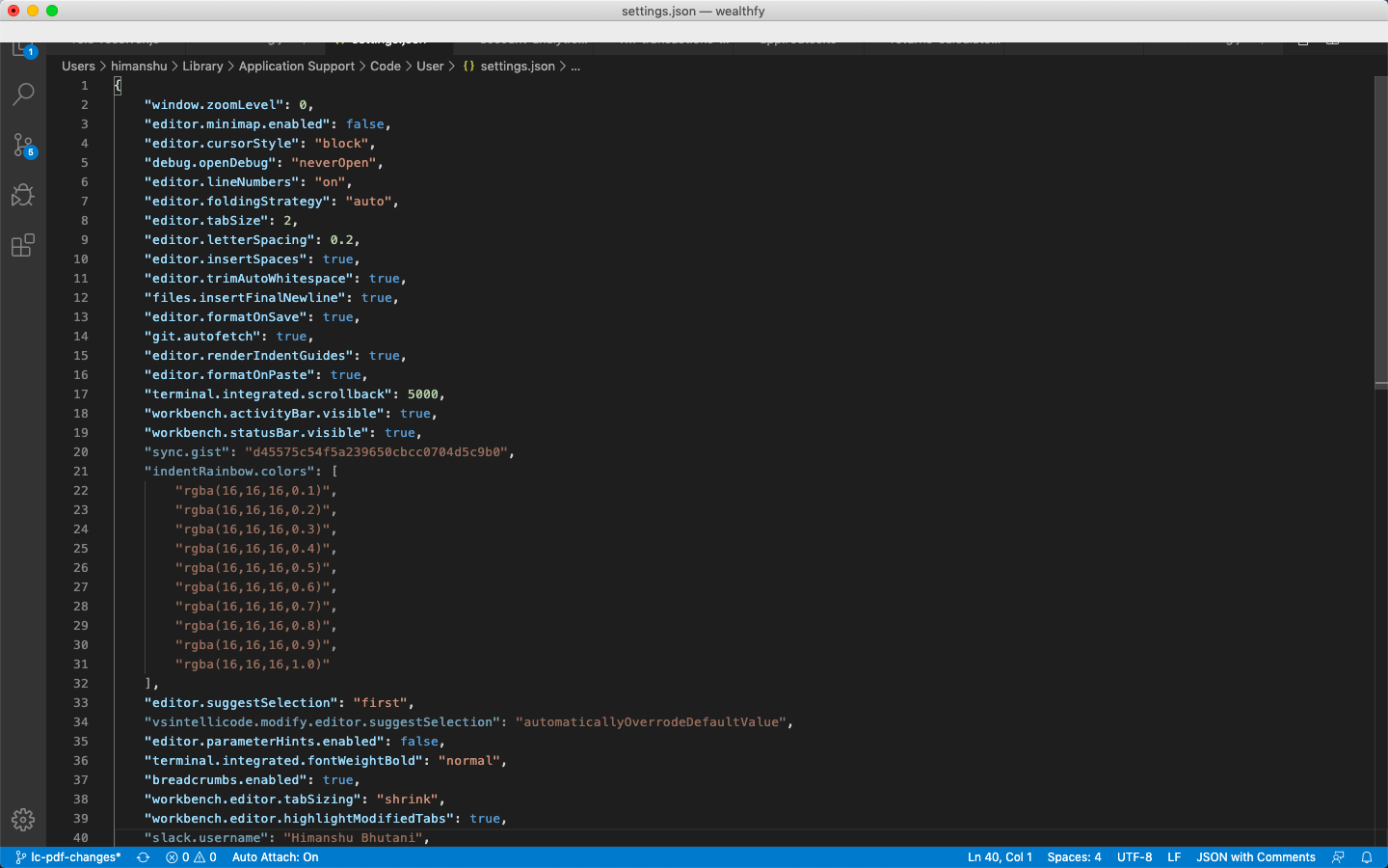 On exiting zen mode, a bar appears that covers filenames and explorer