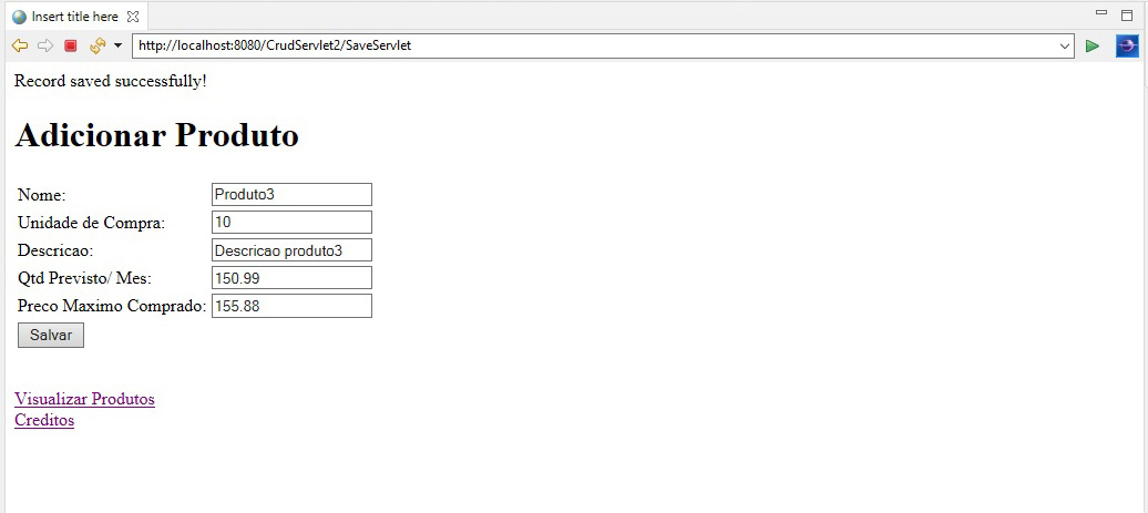 GitHub - PauloVictorLira/CRUDinServlet: CRUD em Java usando Servlet
