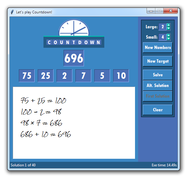 How To Solve Countdown Numbers Game – KXKCUA