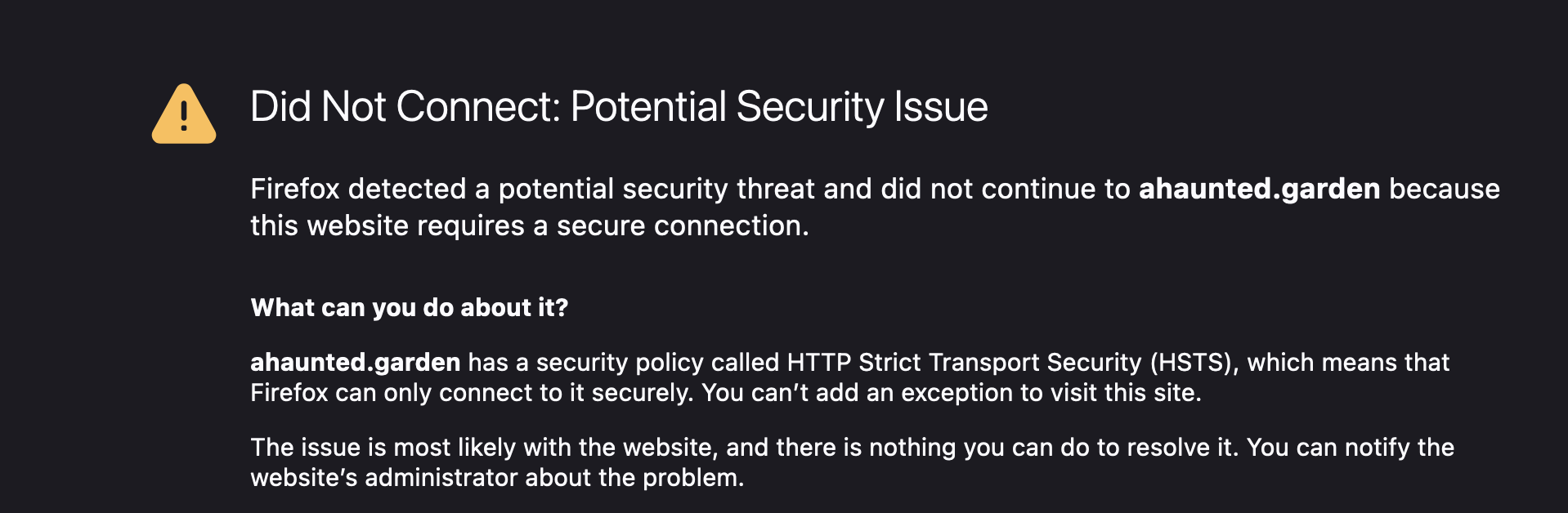 Did Not Connect: Potential Security Issue · Issue #216 · stephenou ...