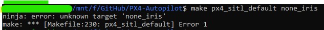 make px4_sitl none_iris target not found · Issue #20130 · PX4/PX4 ...