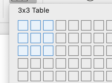 Drag drop table UI