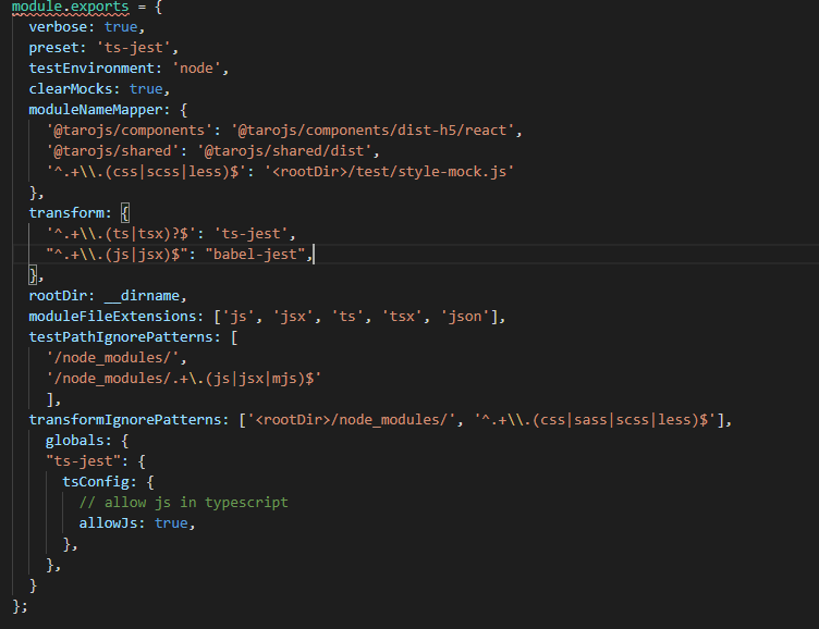 jest 测试时报错 急... · Issue #9773 · NervJS/taro · GitHub