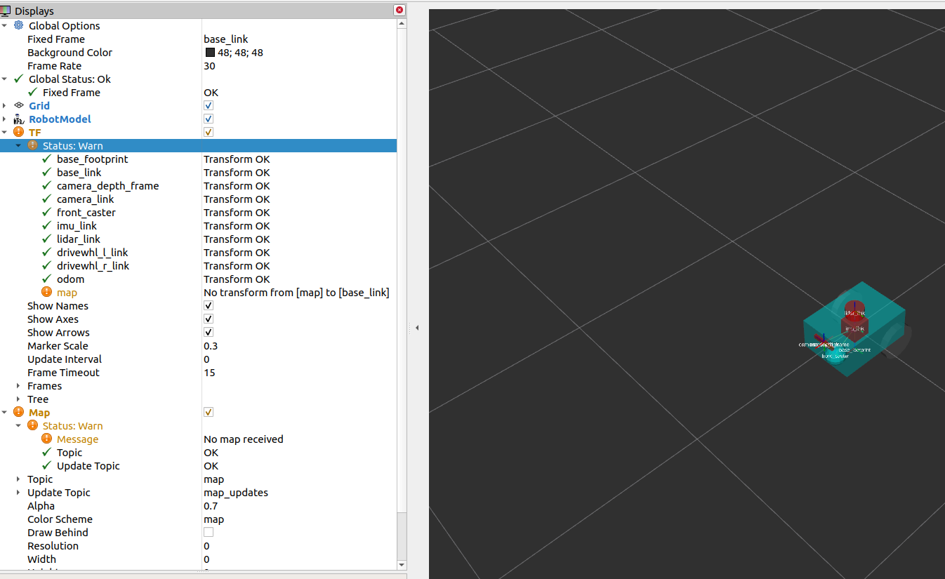 First-Time Robot Setup Guide: No map received · Issue #210 · ros ...