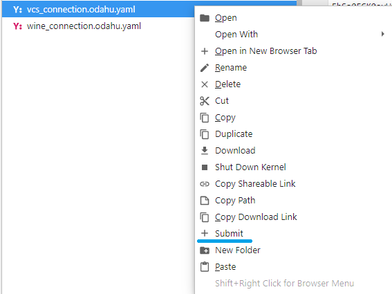 'submit' button for .json files · Issue #31 · odahu/odahu-flow ...