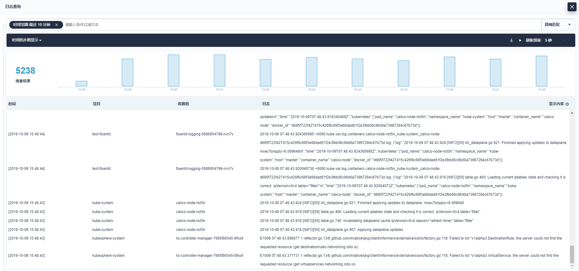 log query bug · Issue #883 · kubesphere/kubesphere · GitHub