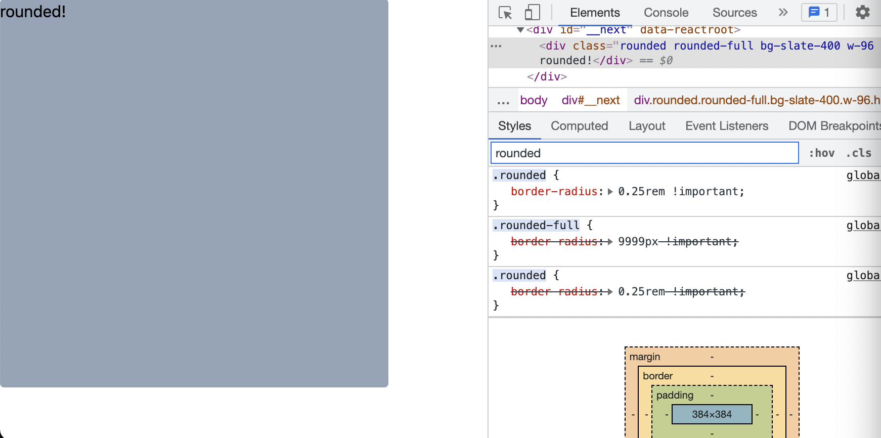 Rule ordering is nondeterministic in development server with `important ...