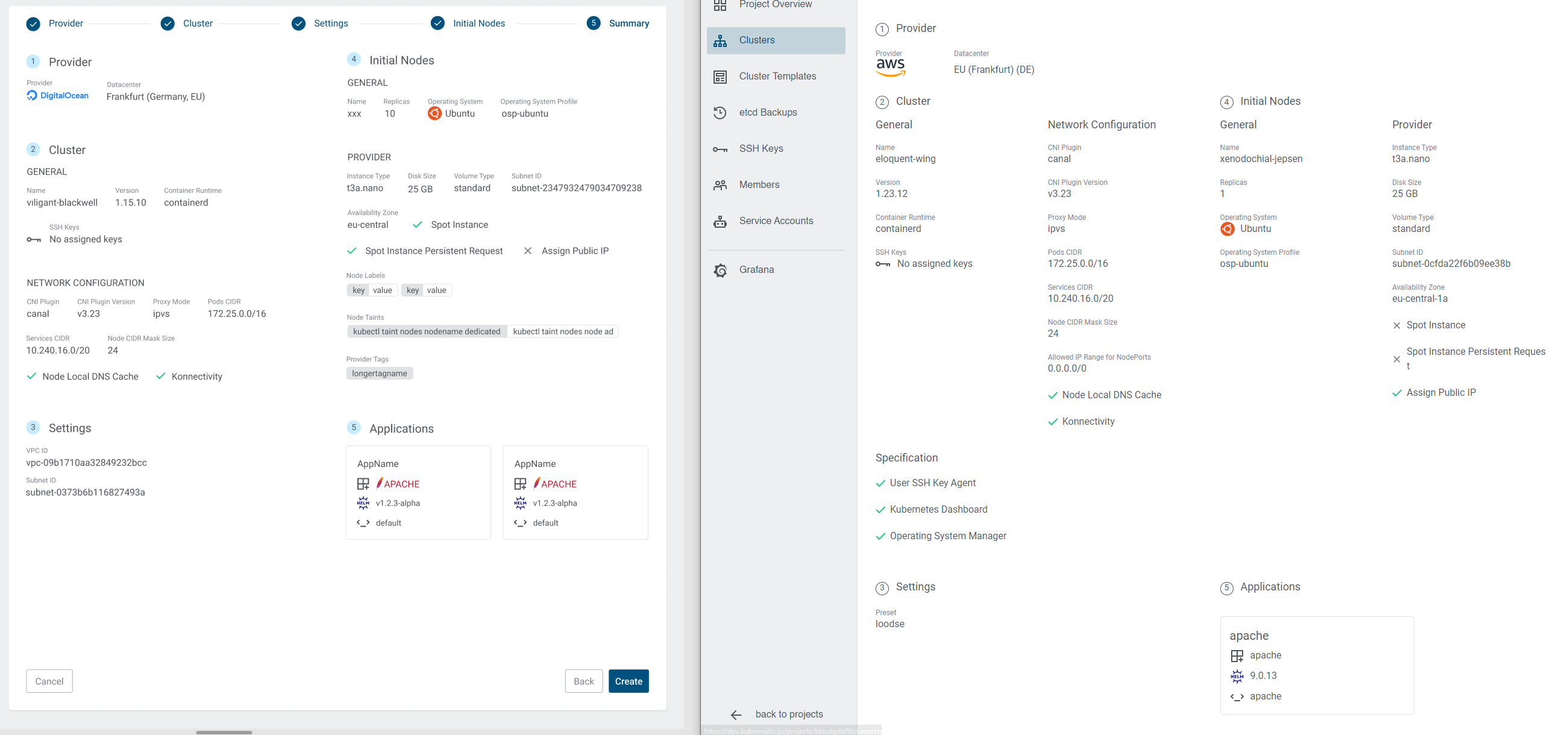 Cluster Wizard Summary, remove nested columns · Issue #5112 ...