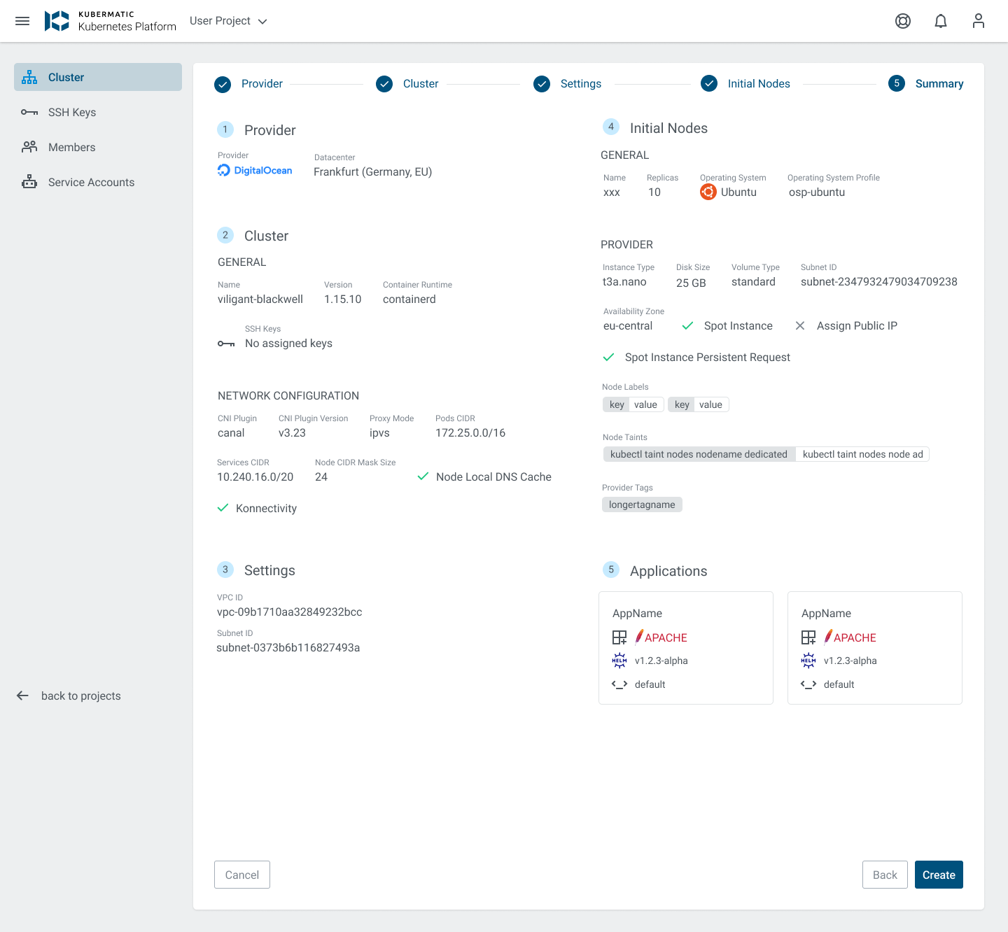 Cluster Wizard Summary, remove nested columns · Issue #5112 ...
