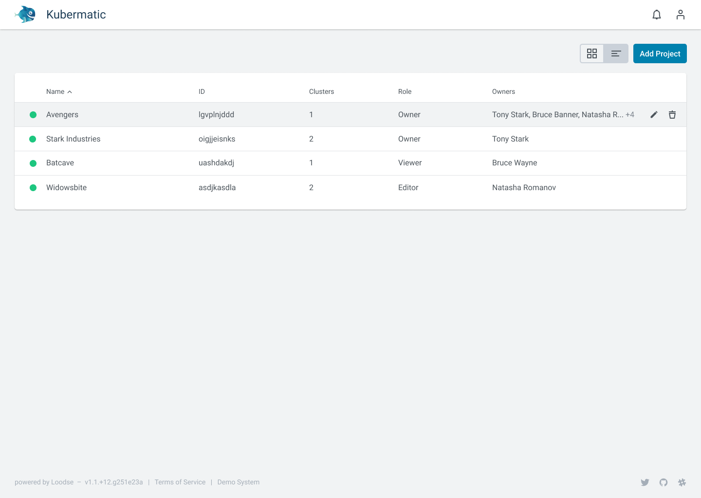 Remove Breadcrumbs, Edit Buttons, Content Cards Spacing · Issue 1205 · kubermatic/dashboard