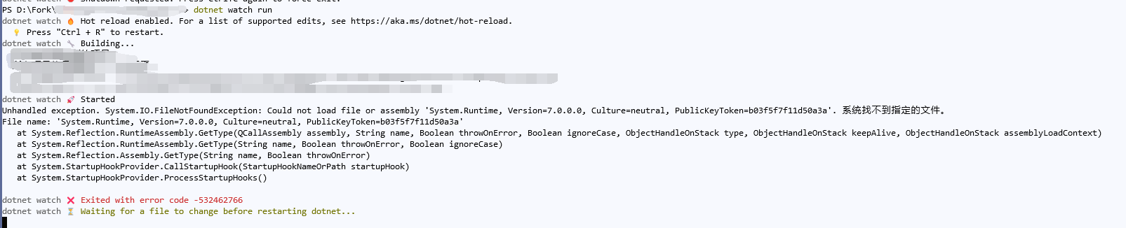 dotnet watch run is not work · Issue #29424 · dotnet/sdk · GitHub