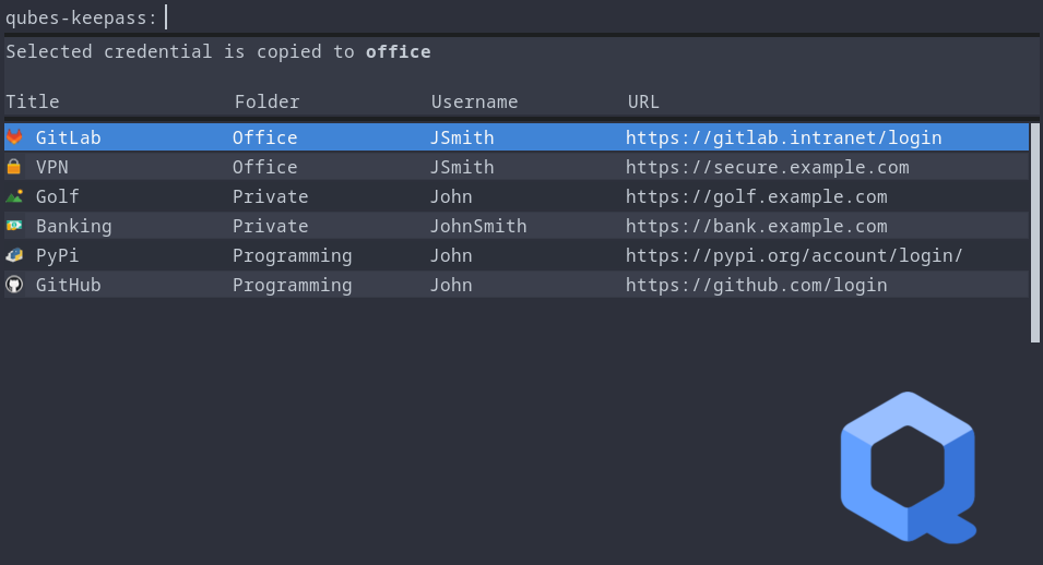 GitHub - codewhitesec/qubes-keepass: rofi based frontend for KeePassXC ...