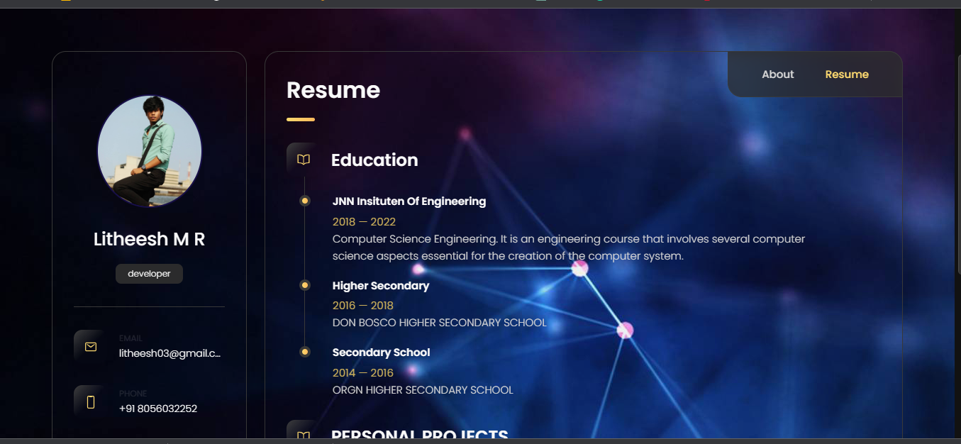 GitHub - litheesh03/portfolio