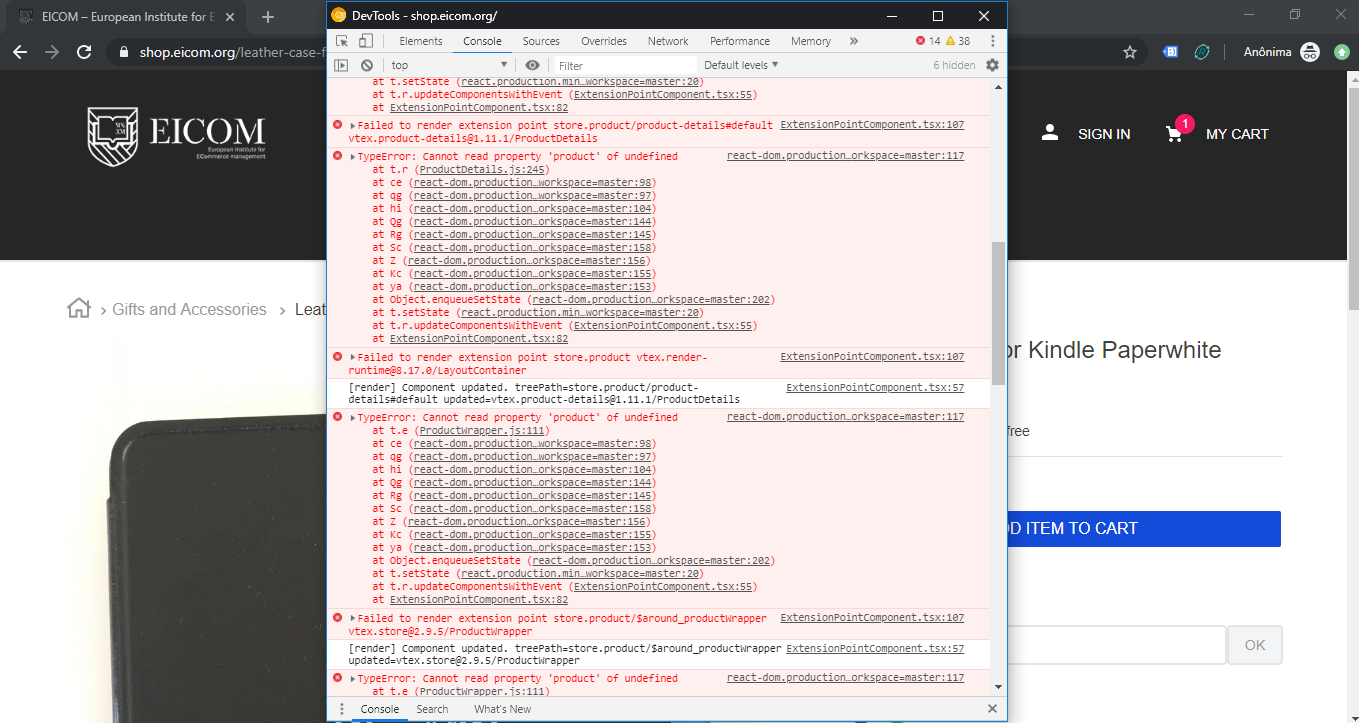 Undefined Variables into Product Page causes Rendering Errors · Issue