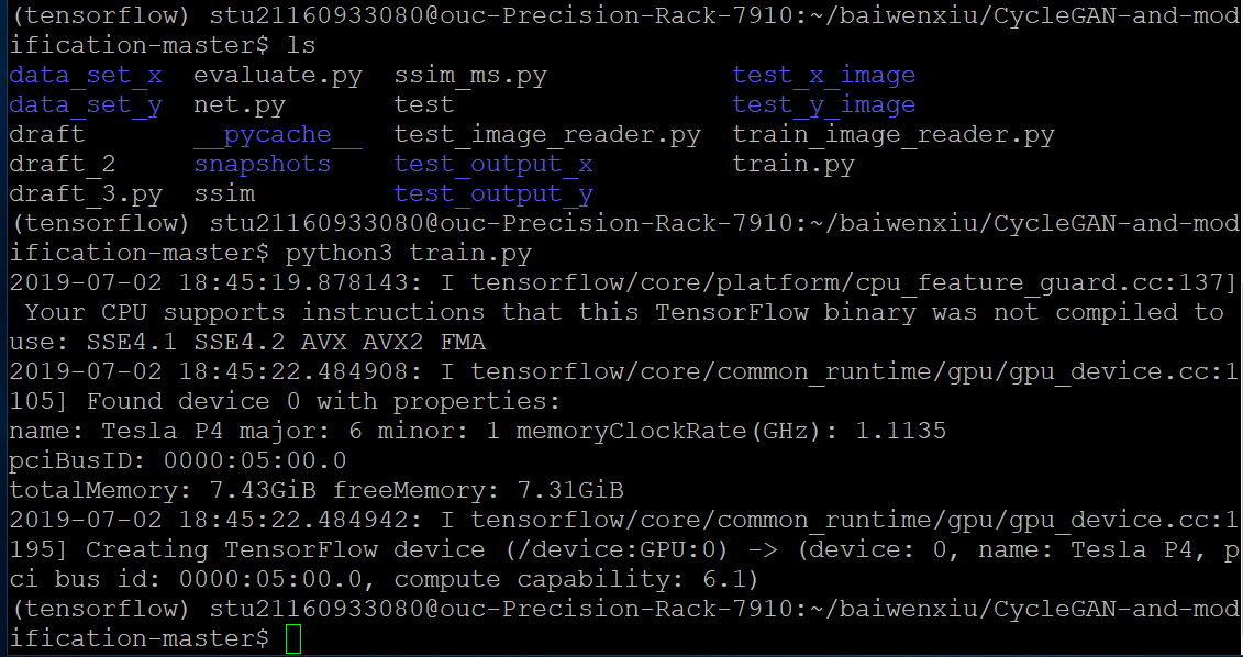 Training error · Issue #1 · djjandXMU/CycleGAN-and-modification · GitHub