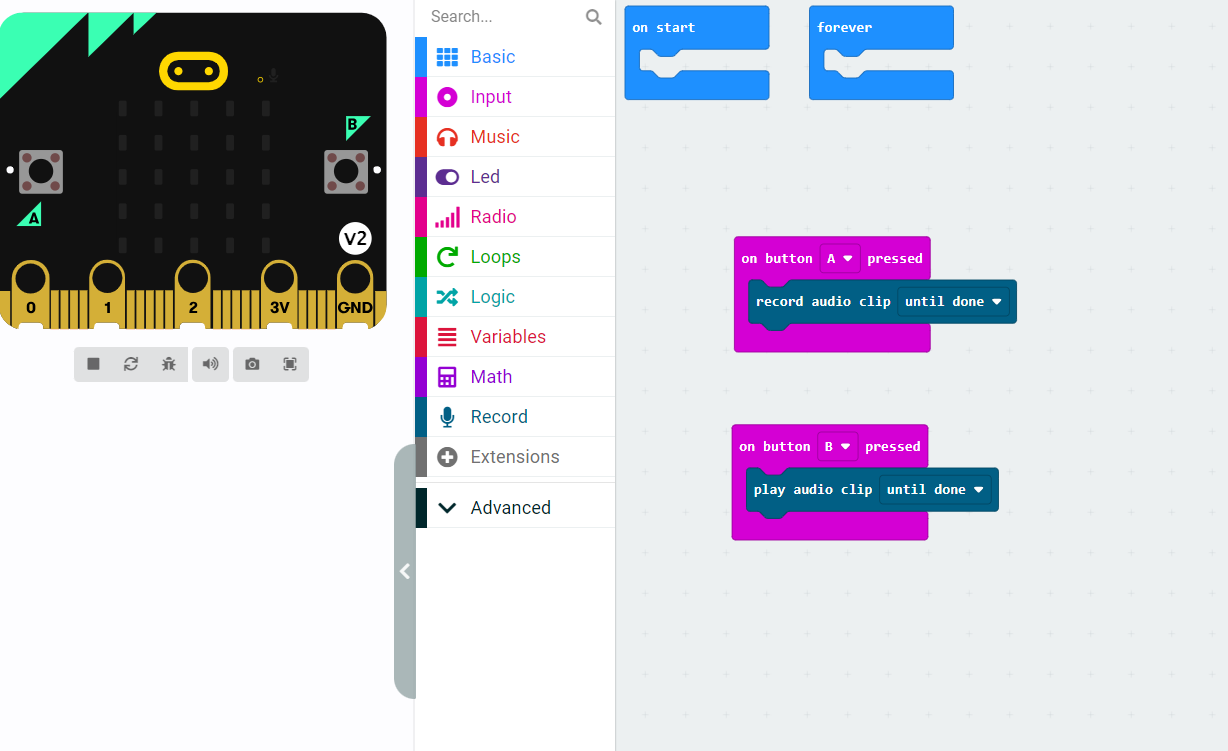 Pxt Micro Bit Recording extension: recording is null error · Issue #5255 · microsoft ...