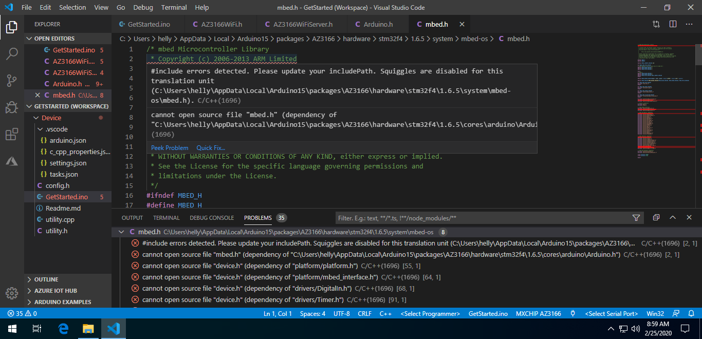 Intellisense not work if not install visual studio with C/C++ compiler ...