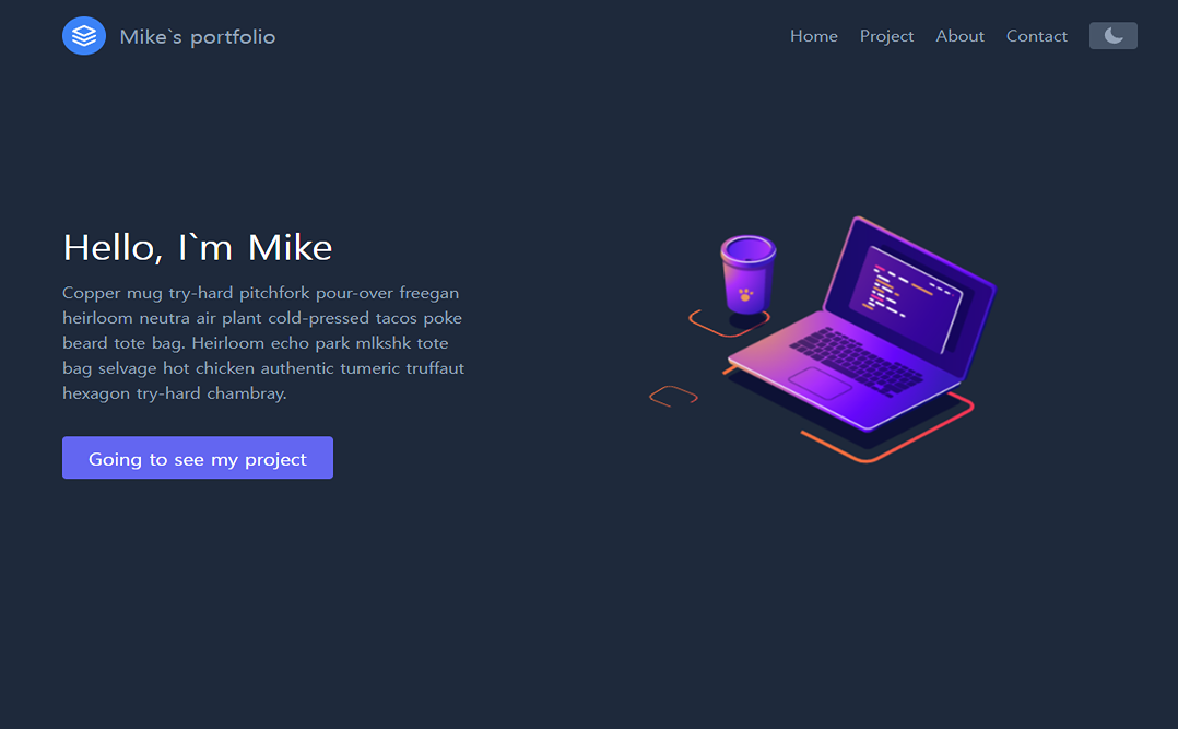 GitHub - mickck/next-portfolio: build on nextjs, tailwindcss, notion