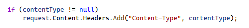 [BUG] Default Content Type for StringContent is "text/plain" not JSON ...