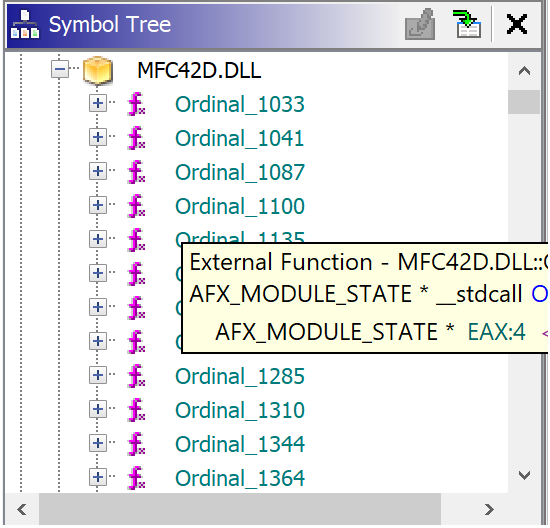 MFC42D.DLL Ordinal vs Name Question · Issue 316