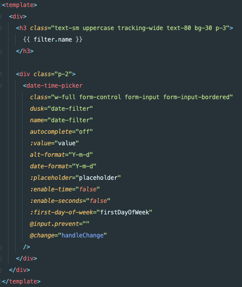 DateFilter format Y-m-d H:i · Issue #2866 · laravel/nova-issues · GitHub