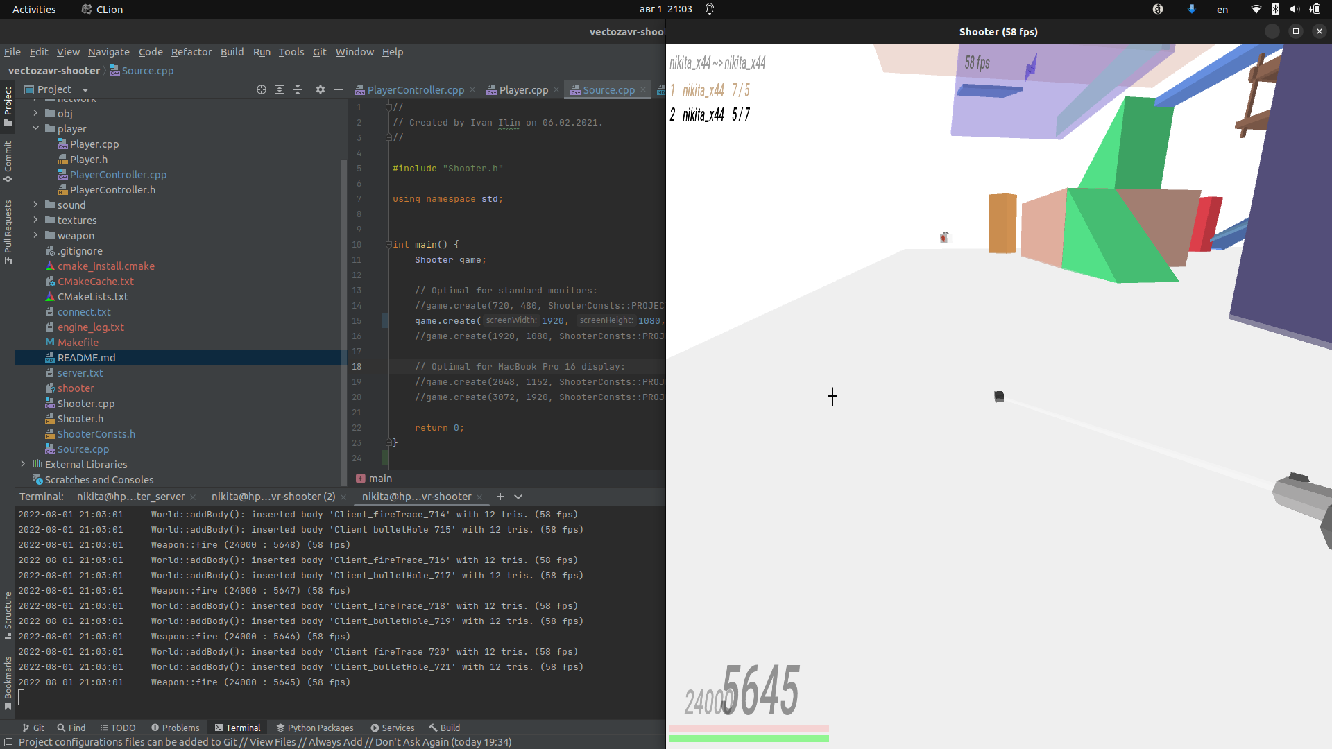 window resize errors · Issue #16 · vectozavr/shooter · GitHub