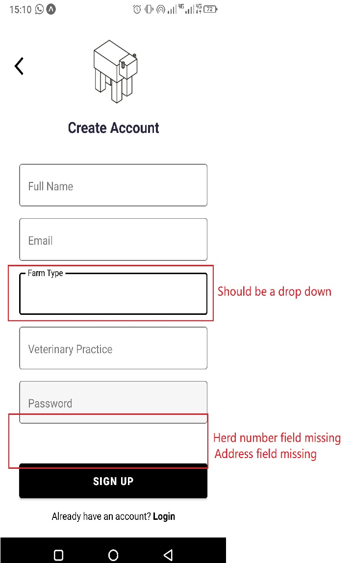 Sign Up form fields · Issue #27 · OptiFarm/optiFarmMobileExpo · GitHub