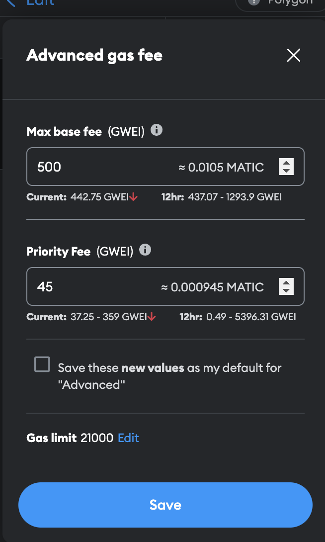 [Bug] In advanced gas fee controls MaxBaseFee is actually MaxFee · Issue 19599 · MetaMask